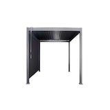 thumbnail of CRO Tenda laterale con binario per pergola bioclimatica in poliestere (30%) e PVC (70%) - per lato lunghezza 3,90 mt - colore antracite