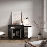thumbnail of Sideboard, Schrank, Küche, Schrank, Flur, 150x35x87cm, 3 Türen, Industriedesign, Moderner Stil, Schwarz und weiß _ 66_2