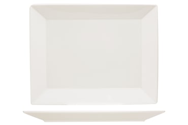 METRO Professional Prato raso Modern, porcelana, 21 x 17 cm, retangular, branco