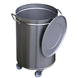 thumbnail of Gastro M Abfalleimer mit Rollen und Deckel 50L