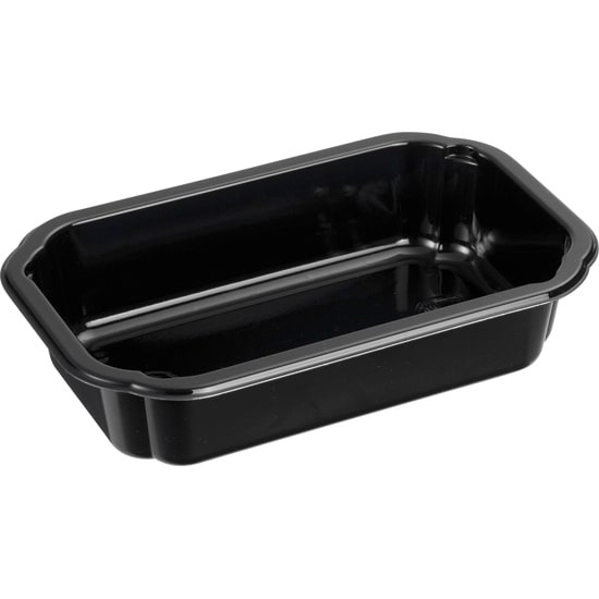 750x DUNIFORM CPET-Take-Away klein 160 x 103 x 35 mm Schwarz ungeteilt