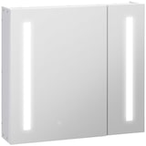 thumbnail of Armario con espejo de baño con luz LED armario de baño colgante con 2 puertas función de memoria interruptor táctil estilo moderno 70x15x65 cm blanco