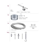 thumbnail of Paulmann Seilsystem Spice SaltLED Basisset GU5,3  max. 5x10W  dimmbar 230/12V Chrom matt 94145