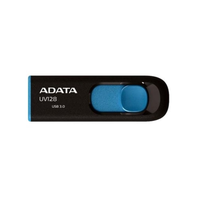ADATA DashDrive UV128 USB-Flash-Laufwerk 64 GB USB 3.0, Schwarz, Blau