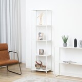 thumbnail of SVITA CARPO Regal Bücherregal Design Industrial Style Schmal Metall Weiß