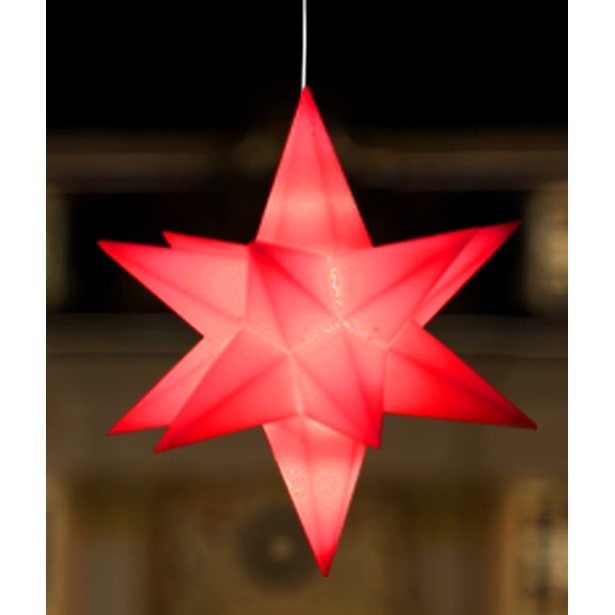 Galaxy - schwebende LED Sterne rot