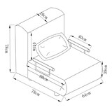 thumbnail of VCM  Kolino  H. 95 x B. 64 x T. 78 cm
