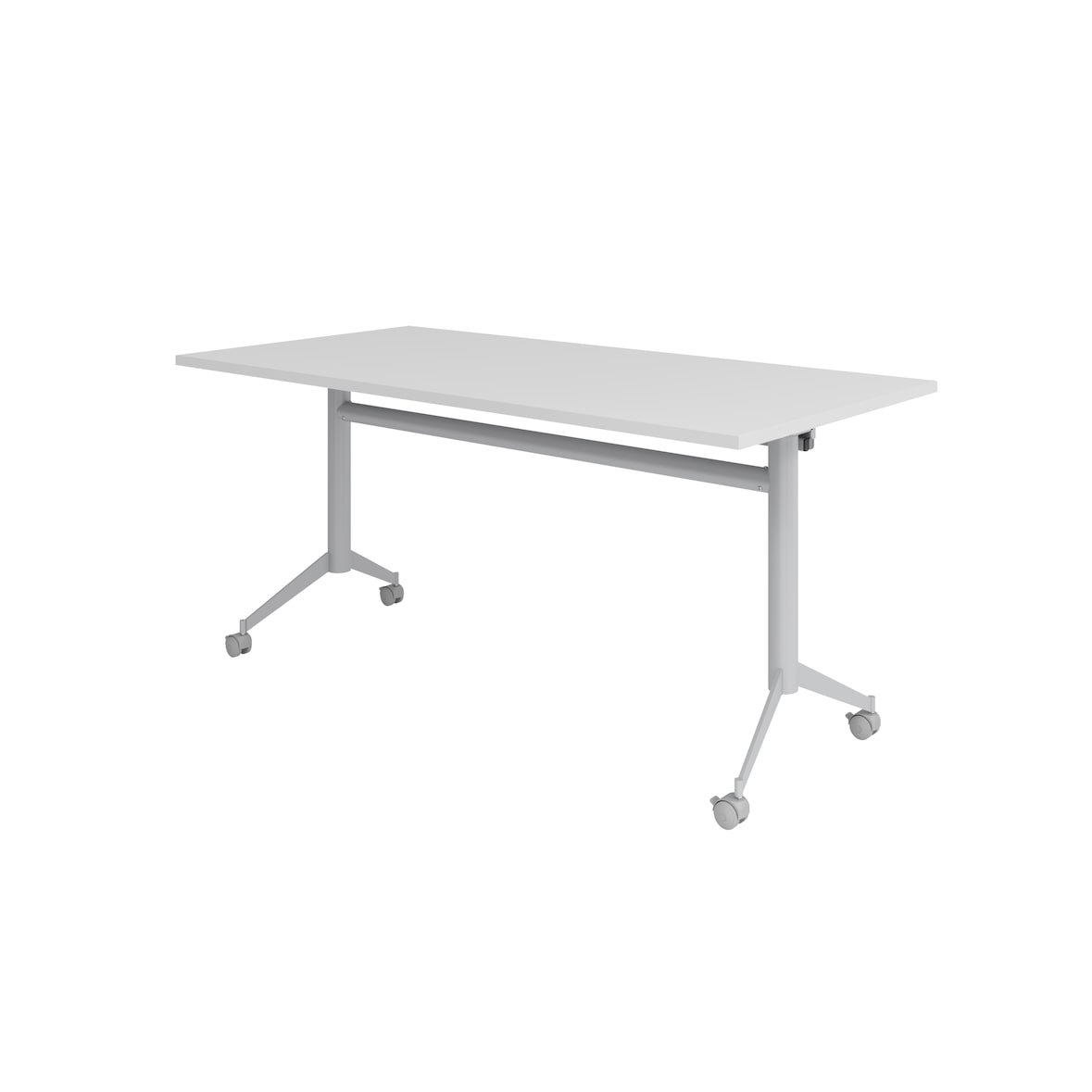 Hammerbacher-Klapptisch fahrbar 160x80cm, Grau-VKF16/5/S