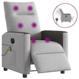 thumbnail of vidaXL Massagesessel Elektrisch Wolkengrau Stoff