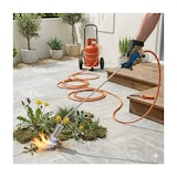 thumbnail of Desherbeur thermique + Tuyau gaz 5m, Détendeur propane, Allume gaz & Chariot à roues - Bruleur gaz 60mm Mauvaises Herbes KEMPER