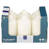 thumbnail of METRO Professional Bougies pilier, en paraffine, Ø 6,8 x 13 cm, durée de combustion de 40 heures, couleur blanche, lot de 6