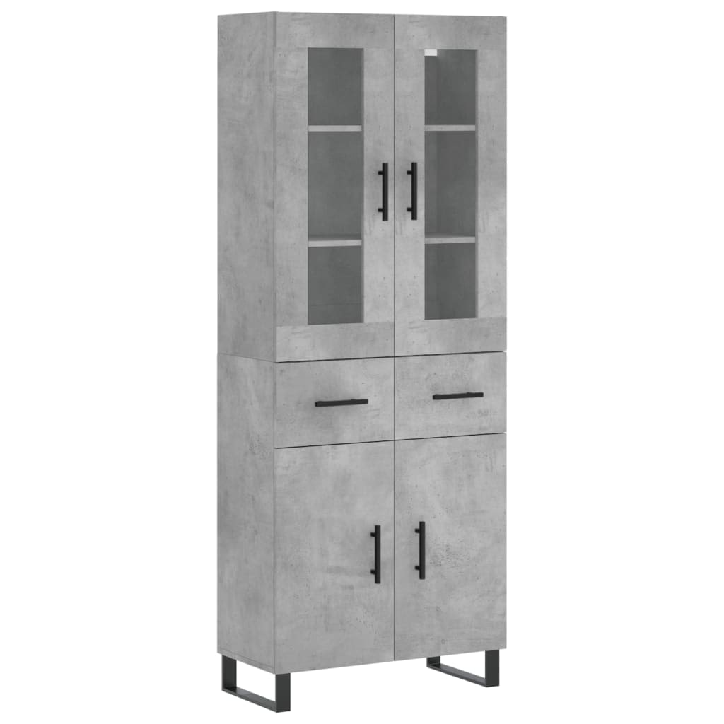 Helloshop26 - Buffet Sideboard Kommode Kleiderschrank Aufbewahrungsmöbel Organizer Küche Wohnzimmer Lounge hoch 69,5 x 34 x 180 cm 02_0034686