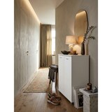 thumbnail of Schuhschrank-Kommode für bis zu 12 Paar Schuhe, 2 Türen, 3 Einlegeböden. Weiß, 60x35x90 cm | Kadima Design