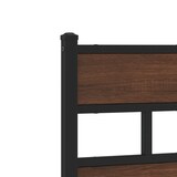 thumbnail of vidaXL Bettgestell ohne Matratze mit Kopfteil Braun Eiche 120x200 cm