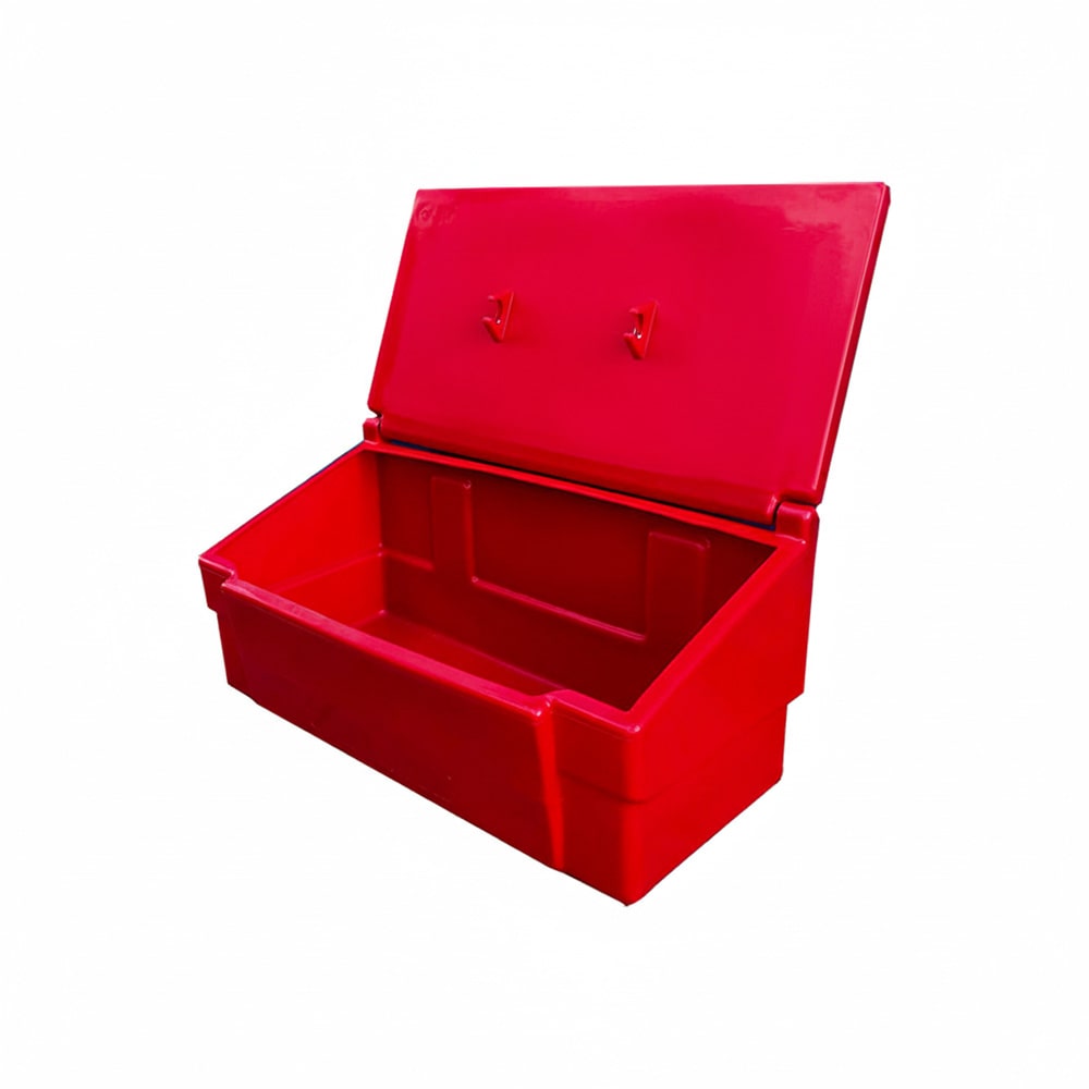 Bac à sable incendie/ à sel de déneigement 100l-plast'up rotomoulage - ROUGE