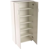 thumbnail of DUPI Mueble Zapatero Librería de Dos Puertas, Madera, Zapatero Puertas de Libro Mueble Auxiliar, 60cm Ancho, 32,50 cm Profundo, 124cm Alto (Blanco)