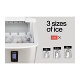 thumbnail of H.Koenig Eiswürfelmaschine KB15 / ca. 15 kg Eiswürfel pro Tag / Produktionszeit 6-13 min. / 3 Eiswürfelgrößen / Wasserstandsanzeige / 100 W