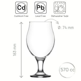 thumbnail of LAV Angelina Biergläser 570 ml (19 1/4 oz) - 6er Set