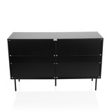thumbnail of Dressoir KARBY S 120x40x75 cm 6 laden zwart hjh LIVING