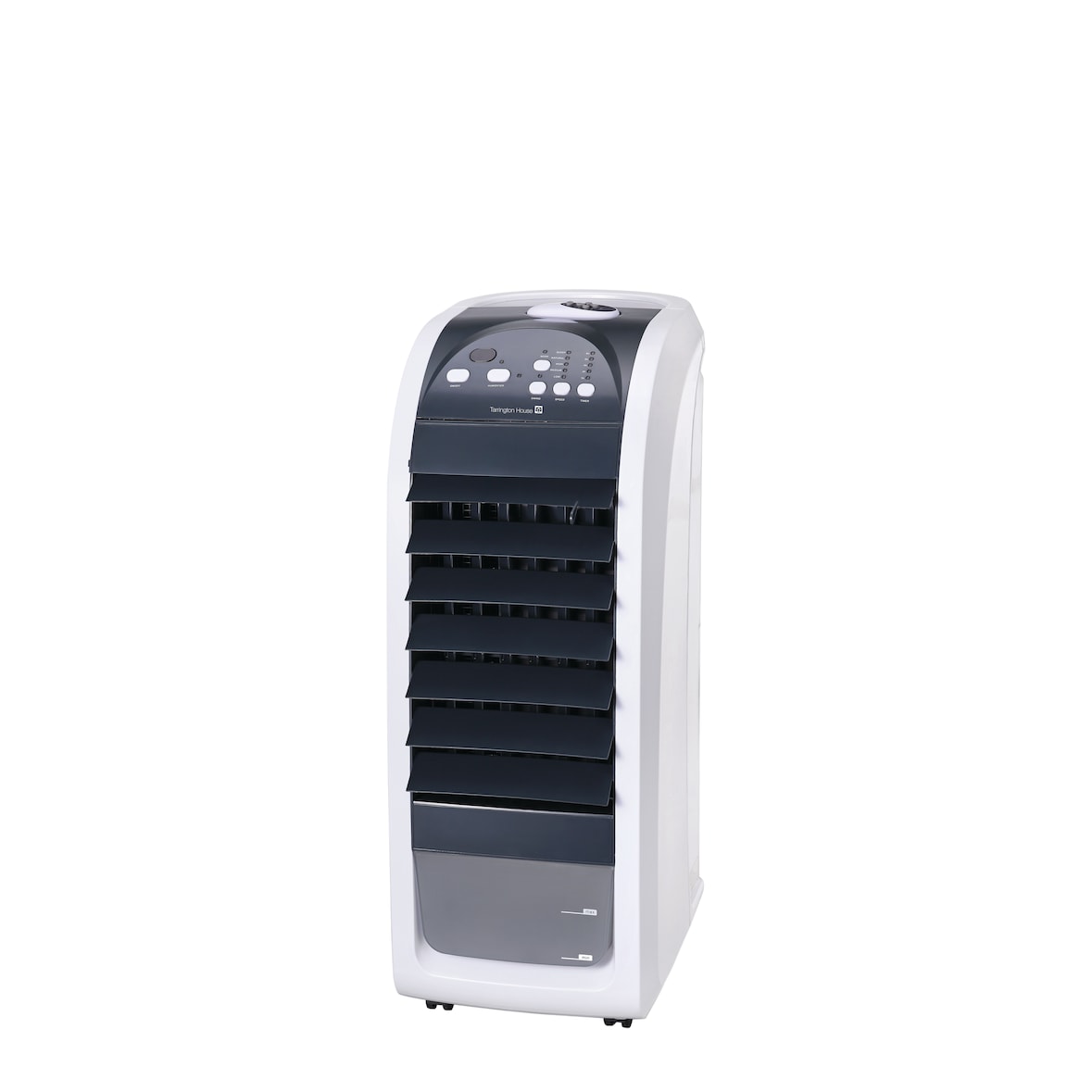 Tarrington House Refroidisseur d'air AIC900, plastique / métal, 35.5 x 27.5 x 70 cm, 70 W, 4.5 L, 3 vitesses, minuterie, blanc / gris