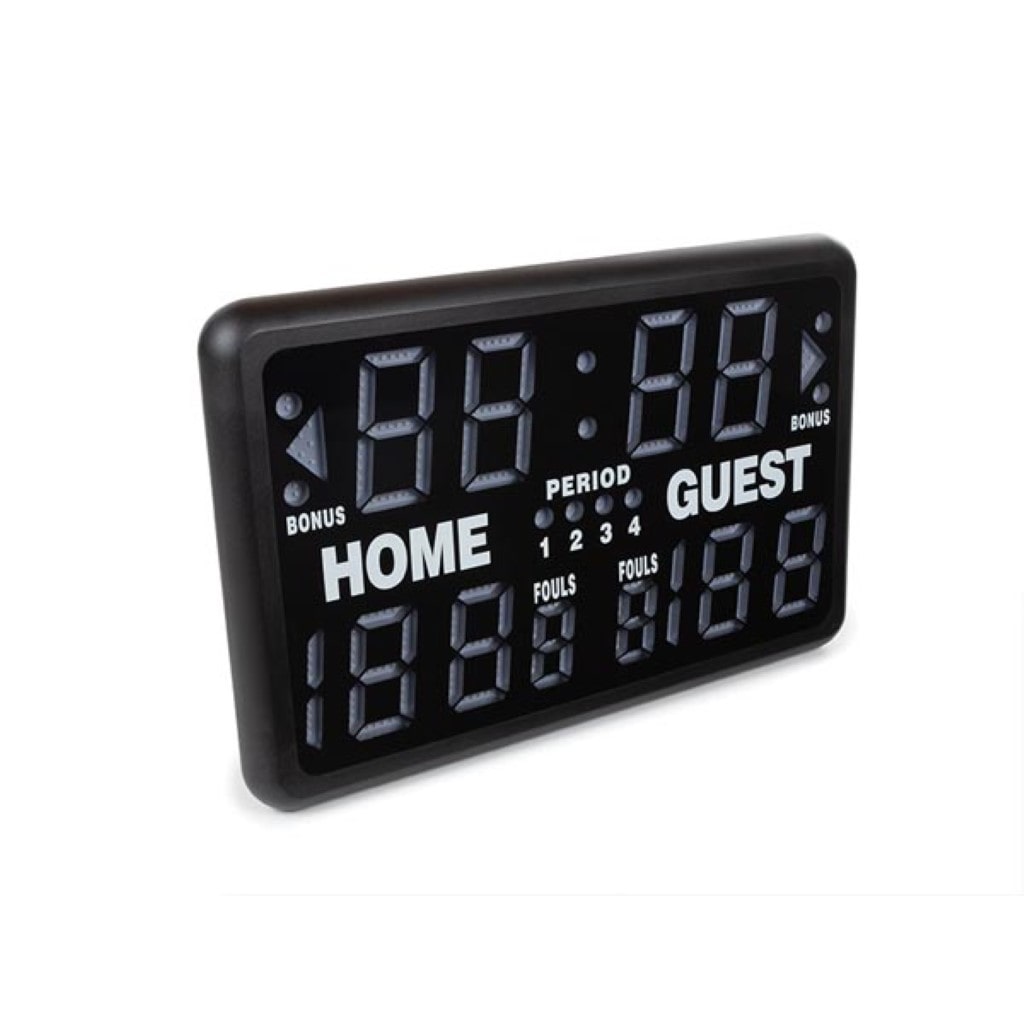 Tableau de scores numérique avec minuterie, affichage électronique pour sports, intérieur/extérieur, modèle de table, 40,5 x 62 cm