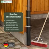thumbnail of Stabiler Straßenbesen 100cm Breit mit speziellem Stielstabilisator und Stiel 160cm Lang rote Borsten Besen Kehrbesen