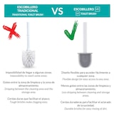 thumbnail of WE - Conjunto de 4 Escobillas para Inodoro en TPR y Caucho Termoplástico, Color Blanco