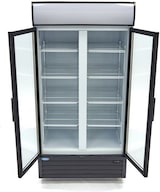 thumbnail of Maxima - Refrigerador para bebidas 2 puertas 800L con 8 estantes ajustables, LED y panel publicitario, puertas vidrio con cerradura, 100x72x202,3cm