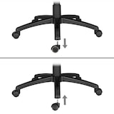 thumbnail of 5er Set gebremste Weichboden-Rollen für Bürostuhl 11 mm Stift / Durchmesser 50 mm, Premium Teppichrollen in Schwarz, Dreh-stuhlrollen für weiche