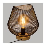 thumbnail of Lampe à poser en métal filaire Noir H 28 cm