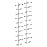 thumbnail of Botelleros de pared para 20 botellas 2 unidades metal negro