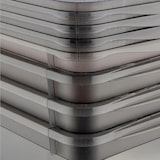 thumbnail of Keeeper - Conjunto de 4 Caixas de armazenamento em Polipropileno 5,6L na cor Cinza Translúcido 33x19,5x12 cm - Coleção Bea