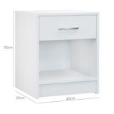thumbnail of CASARIA® Nachttisch mit Schublade 50cm Weiß