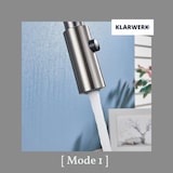 thumbnail of KLARWERK® Paul | ausziehbare Niederdruck Armatur Silber gebürstet | Edelstahl Wasserhahn Küche | U-Auslauf Mischer 360° drehbar | Boiler 3 Anschlüsse
