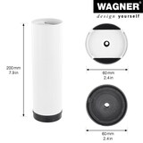 thumbnail of WAGNER Möbelbein/Systemrohr TENO - Ø 60 x 200 mm, individuell kombinierbar, Stahl, weiß, Tragkraft 50 kg - 12361801