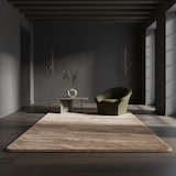 thumbnail of Teppich Kurzflor Uni Modern Waschbar Strapazierfähig Esszimmer Flur OEKO-TEX Rund Beige 120x120 cm Gekettelt – ISAR von Kadima Design