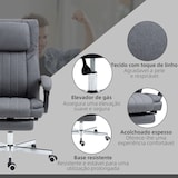 thumbnail of Vinsetto silla de oficina giratoria con 6 puntos de masaje vibratorio silla escritorio reclinable con altura ajustable control remoto 65x61x108-118 cm