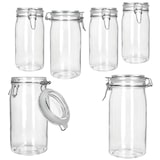 thumbnail of 6x NORMA Vorratsglas 1,5L aus Glas mit Bügelverschluss luftdicht Einmachgläser