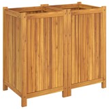 thumbnail of vidaXL Pflanzkübel mit Einlage 84x42x75 cm Massivholz Akazie