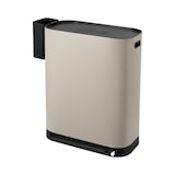 thumbnail of SVITA MLT2X30 Prullenbak pedaalemmer afvalbak 60l 2 compartimenten vrijstaand met deksel inclusief binnenemmer taupe