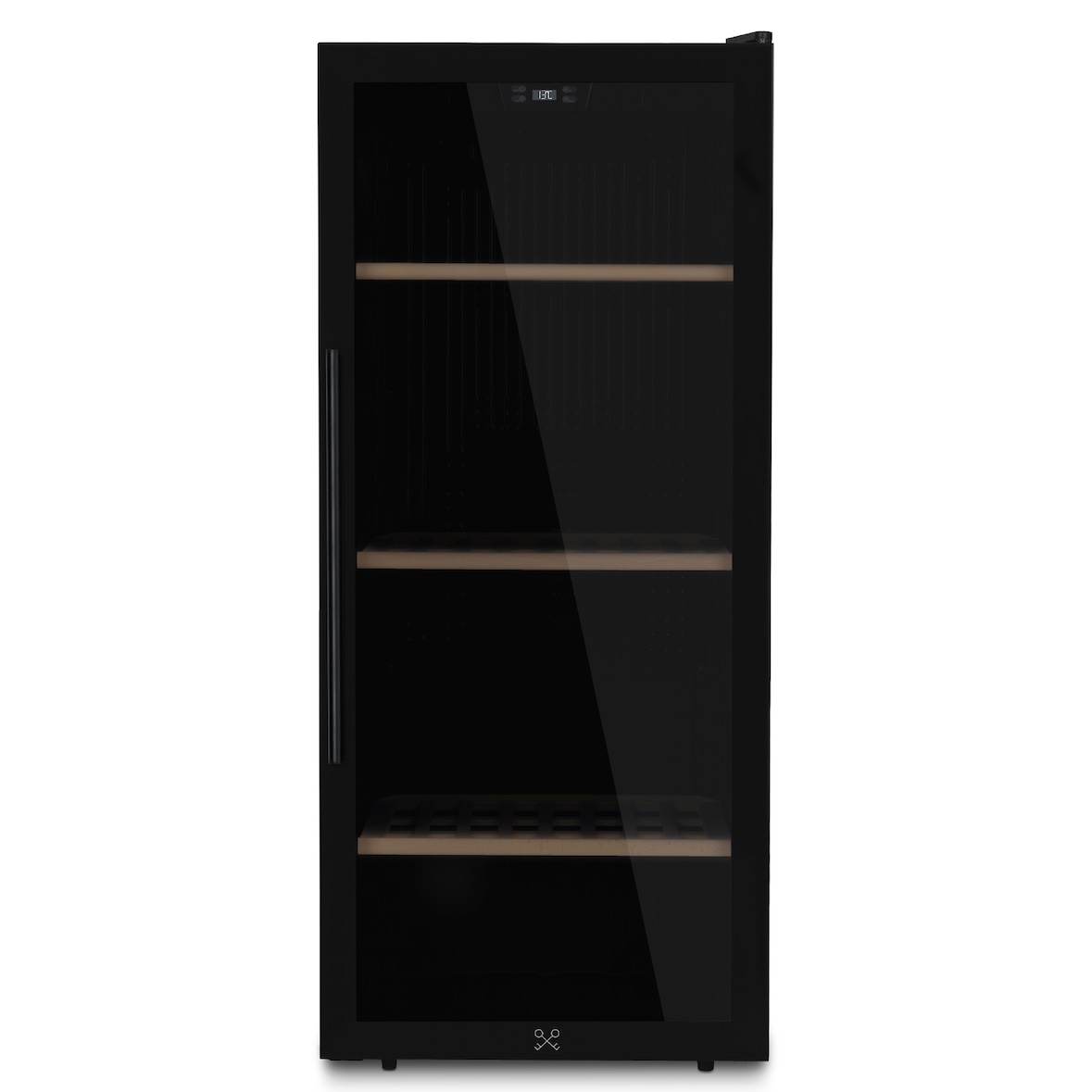 Les Petits Champs Wijnkoelkast voor 122 Flessen CAVCB122 Black Edition, 242L, 5 planken, Thermo-elektrische Koeling, LED, Anti-UV