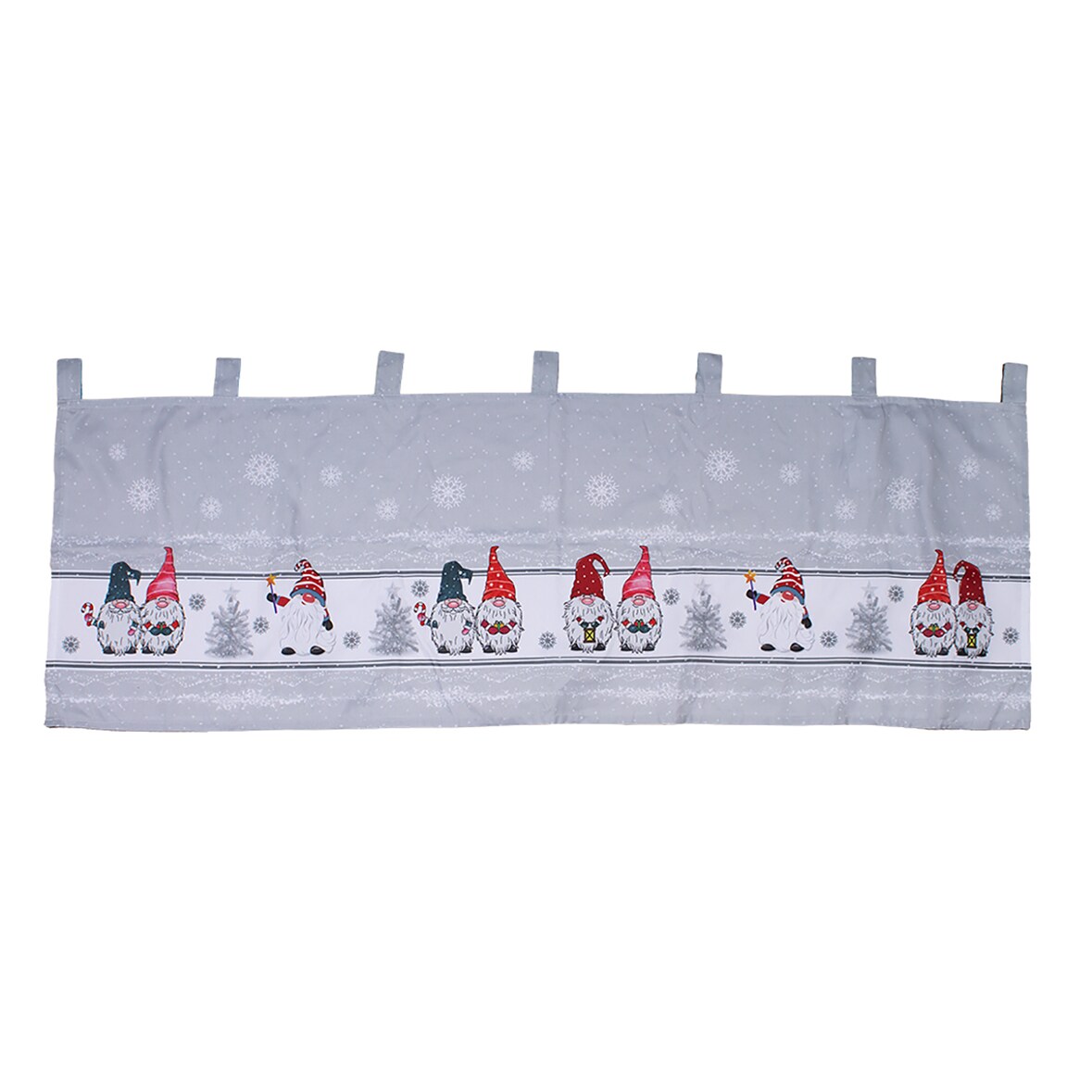 X-Mas Gardine Scheibengardine Weihnachten Fenstergardine LED 45x120cm