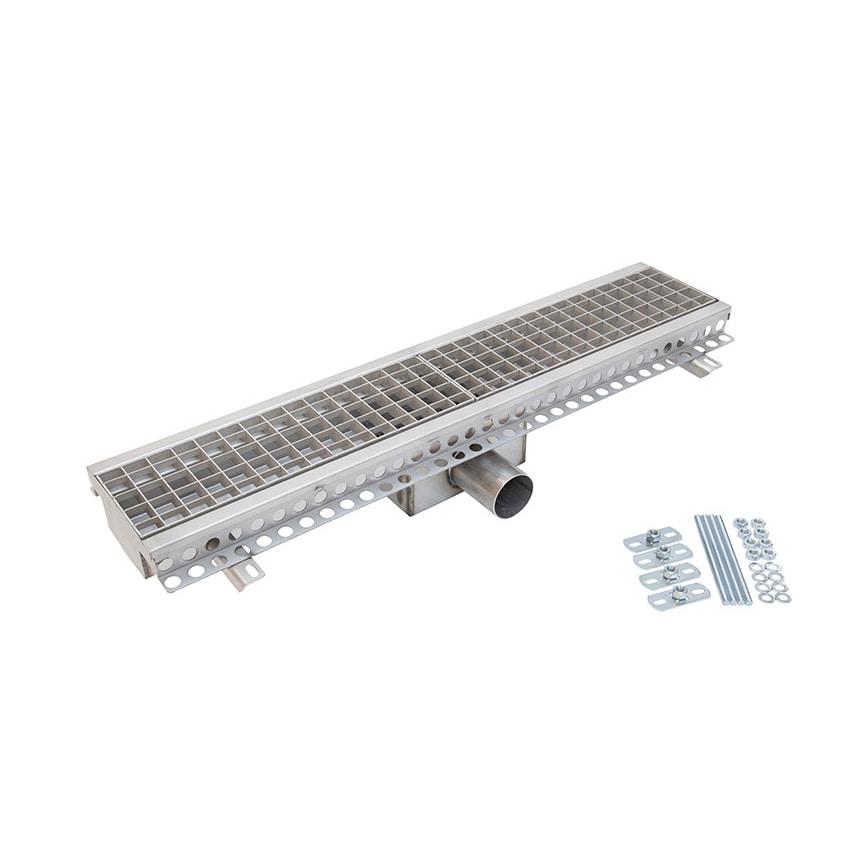 Caniveau de Drainage Inox à Sortie Horizontale - FMG-0001-000 - Linum