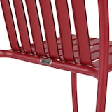 thumbnail of Chaise design de jardin en aluminium rouge