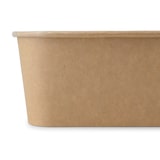 thumbnail of greenbox - Kartonschale / Salatschale 1000 ml, 17,5 x 12,5 x 7,5 cm, braun, rechteckig, 300 St.