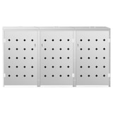 thumbnail of vidaXL Mülltonnenbox für 3 Tonnen 240 L Edelstahl