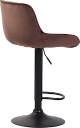 thumbnail of Barhocker Lentini Samt braun/schwarz