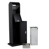 thumbnail of Danieli Store | Cenicero alto de pie  | Cenicero exteriores negro con cubo basura | Cenicero anclable con 2 cerraduras | Cubo y cenicero extraíbles