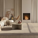 thumbnail of Couchtisch 60x60x33 cm Sandfarben Sofatisch in Stein-Optik Modern, Design Wohnzimmertisch Rund, Loungetisch Beige, Kaffeetisch Beistelltisch