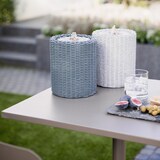 thumbnail of Brunnen Zimmerbrunnen beleuchtet Innen Tischbrunnen Rattan Korb 20cm grün